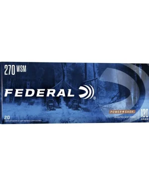 Federal – Power-Shok 270 WSM, 130 Gr. JSP 20rds.