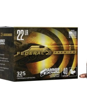 Federal – HammerDown Rimfire 22 LR. 40 GR. Copper Plated Hollow Point 325rds.
