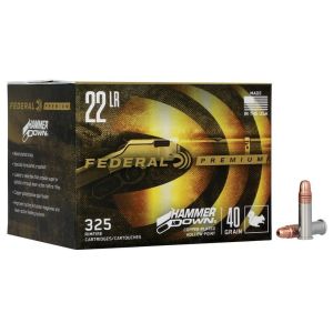 Federal – HammerDown Rimfire 22 LR. 40 GR. Copper Plated Hollow Point 325rds.