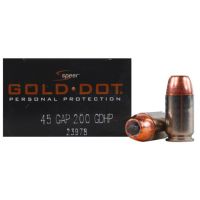 Speer – Gold Dot 45 GAP 200Gr. Hollow Point 20rds.