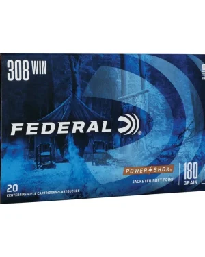 Federal – Power-Shok .308 Winchester 180Gr. JSP 20rds.