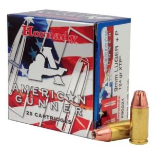 Hornady – 9mm Luger +P 124gr. XTP American Gunner 25rds.