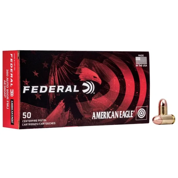 Federal – American Eagle 380 Auto 95Gr. FMJ 50rds.