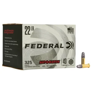 Federal – Champion Training 22 LR, 40 GR. Lead Round Nose 325rds.