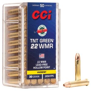 CCI – TNT Green 22 WMR 30Gr. Speer TNT Green HP 50rds.