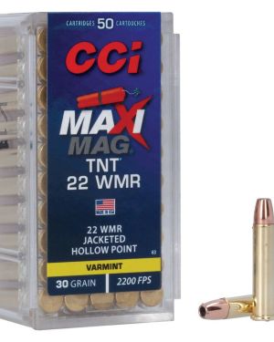 CCI – Maxi-Mag TNT 22 WMR 30Gr. JHP 50rds.