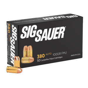 Sig Sauer – 380AUTO 100GR. Elite Ball FMJ 50rds.