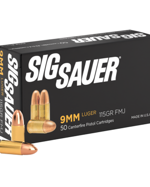 Sig Sauer – 9MM 115GR. Elite Ball FMJ 50rds.
