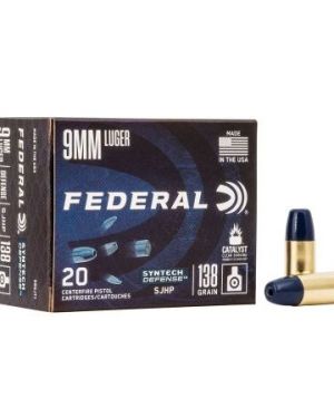 Federal – Syntech Defense 9mm, 138 Grain, Segmented Hollow Point 20Rds.