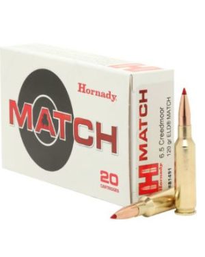 Hornady – 6.5 Creedmoor 120 gr ELD Match 20rds.