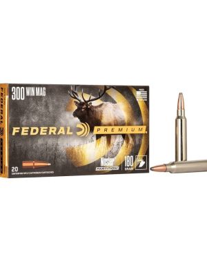 Federal – Premium 300 Win Mag, 180Gr. Nosler Partition 20rds.