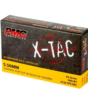 PMC – X-Tac 5.56 NATO 55Gr. FMJ-BT 20rds.