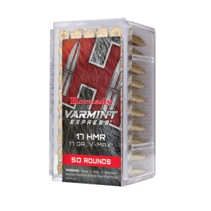 Hornady – 17 HMR V-Max 17Gr. Varmint Express Rimfire 50rds.
